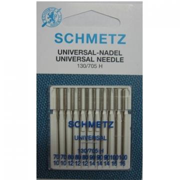 Игла SCHMETZ 130/705H № 70(2) 80(3) 90(3) 100(2) (10 шт/уп)